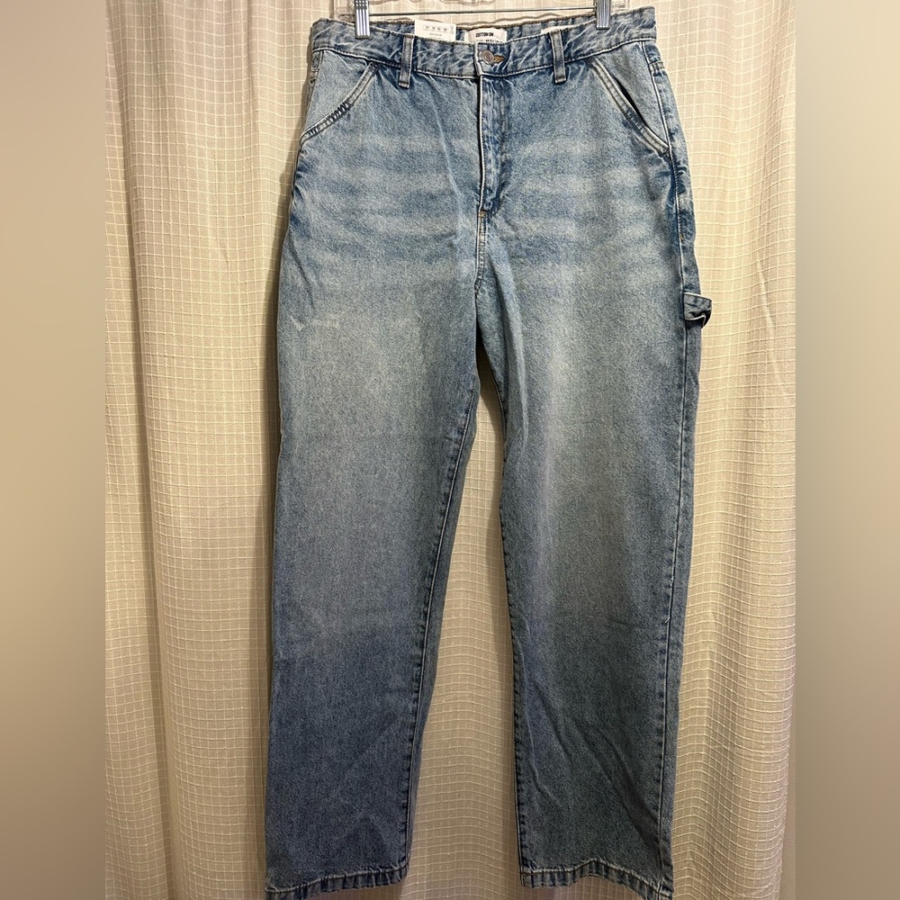 NWT Cotton:On Carpenter Jeans Light Wash Size 10